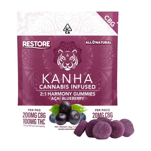 Acai Blueberry 2:1 CBG Gummies (10 Pack)